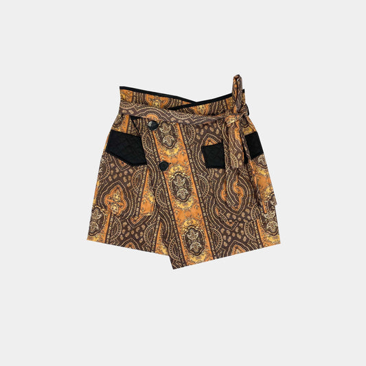 Upcycled Ethnic Mini Skirt - Yestodaybrand