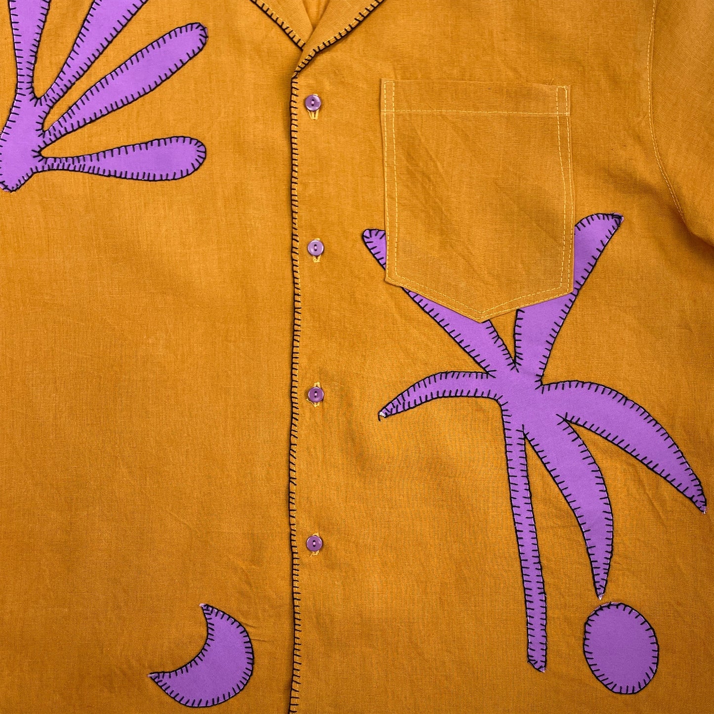 Embroidery Linen Shirt - Yestodaybrand